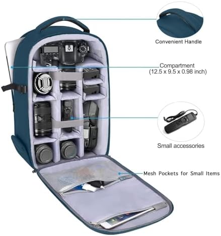 MOSISO Camera Backpack, DSLR/SLR/Mirrorless Photography Camera Bag - Image 2