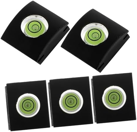 Balacoo 5Pcs Hot Shoe Protector Covers with Spirit Level for Digital Cameras Plastic Hot Shoe Mount Protectors for Stability and Precision Leveling Convenient and Versatile Design by balacoo