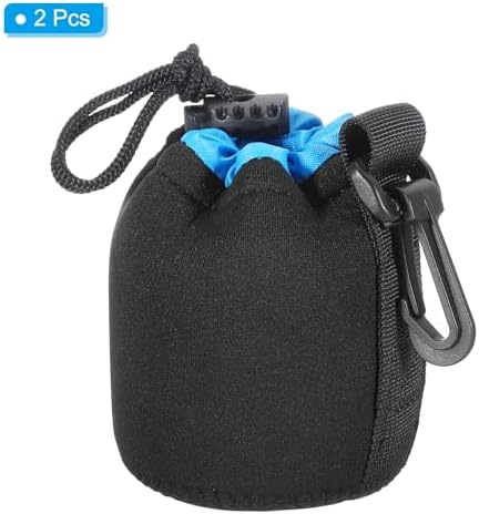 PATIKIL Camera Lens Bag 3" ID x 3.9" H Drawstring Lens Pouch 2Pcs - Image 3