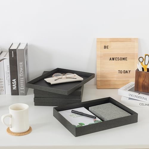 Soul & Lane - Letter Size Document Storage Boxes with Lids, Set of 3, Gray - Image 4