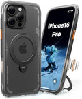 TORRAS Ostand Q3 Air for iPhone 16 Pro Case with Stand, Shockproof by Unknown