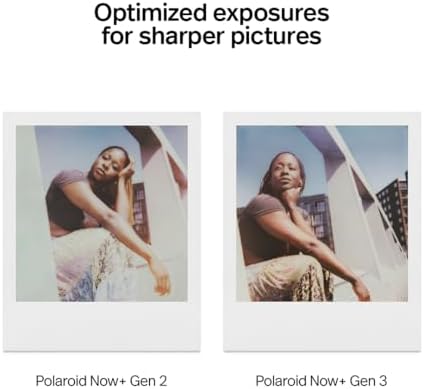 Polaroid Now+ 3rd Generation I-Type Instant Camera + Film Bundle - Now+ Bluetooth App Controlled White Camera + 16 Color Photos (6563) - Image 5