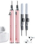 Cleaner Kit for Airpods, Earbuds Cleaning kit for Airpods Pro 1 2 3, Phone Cleaner kit with Brush for Bluetooth Earbuds Cleaner, Wireless Earphones,iPhone,Laptop, Camera (Pink) by AKIKI
