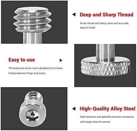 SmallRig 26 Pcs Stainless Steel Camera Screws, 1/4" 3/8" M2 M2.5 M3 M4 - Image 6