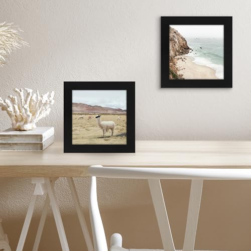 Americanflat 6x6 Picture Frame - Engineered Wood - Black - Image 4