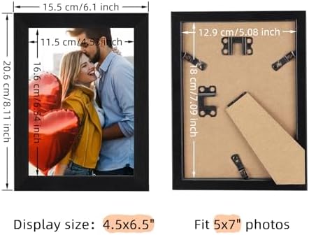 Giftgarden 5x7 Picture Frame Black 5 x 7 Photo Frames Bulk for Wall or Tabletop, 12 Pack - Image 3