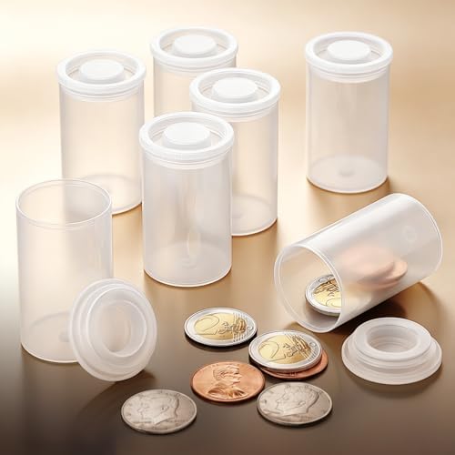 JOVITEC Clear 20 Pack Film Canisters with Caps, 35 mm Empty Camera Reel Storage Containers Case with Lids, Films Developing Processing Tube for Storing Films, Small Accessories - Image 6