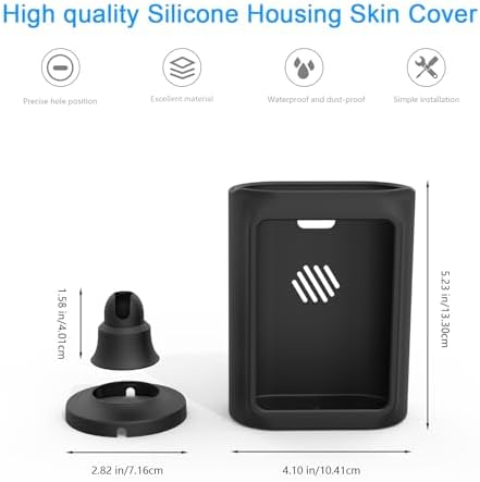 Protective Silicone Housing Cover Skin for AOSU SolarCam P1 SE and AOSU SolarCam P1 Max Cameras,Compatible with AOSU Solar Security Cameras Wireless Outdoor Accessories (2 Pack,Black) - Image 6