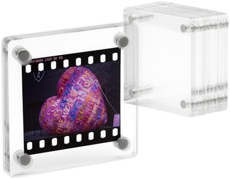 Premium Acrylic Magnetic Reversal Film Holders, 6 Packs Archival Storage High Transparency Display Holder for Reversal Film 35mm by Unknown