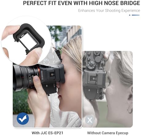 JJC Camera Eyecup Eyepeice Viewfinder for Sony A7 V A7M5 A7 IV A7M4 A7R V A7R5 A1 A1 II A7S III A7S3 A9 III Cameras, Soft Silicone Eye Cup Replacement of Sony FDA-EP21 Eye Cup - Image 5