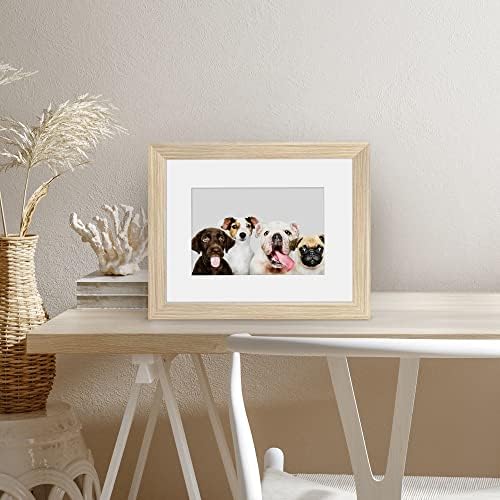 Americanflat 8x10 Picture Frame - Matted to 5x7 - Natural Oak - Image 6
