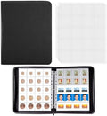 BYSTER Coin Collection Book, 30 Pack 600 Pockets Coin Sleeves, Faux Leather Coin Collection Holder Album, Coin Collection Organizer Storage Box Case (Coin Flips Not Included), Black by BYSTER