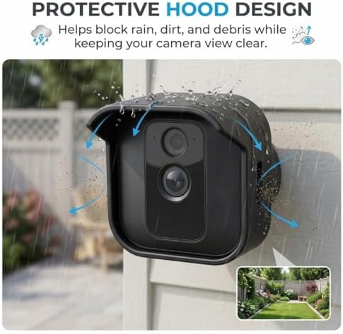 SplashNColor Blink 4 Outdoor Camera Waterproof Cover – Weatherproof Protective Skin Cover for Blink Outdoor 4 – Durable Blink Covers for Outdoors Waterproof - Easy Installation - 2 Pack - Black - Image 7