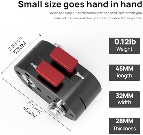 Mini Lock Quick Release Plate System, 2 Halves Split Design,Zero Play Locking with 1/4"-20 or 3/8"-16 Threads for Camera,Monitor,Tripod,Arm or Other Photography Accessories(3/8" Threaded) - Image 4