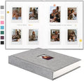 Instax Mini Photo Album with Writing Space, 112 Pockets, Grey by Unknown
