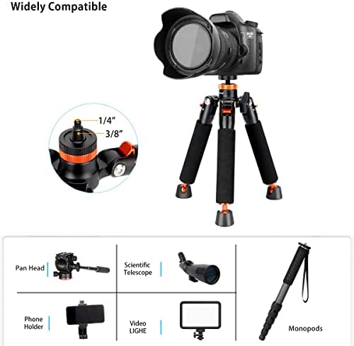 Koolehaoda 69" Aluminum Camera Monopod with Tripod Base, 6 Sections - Image 5