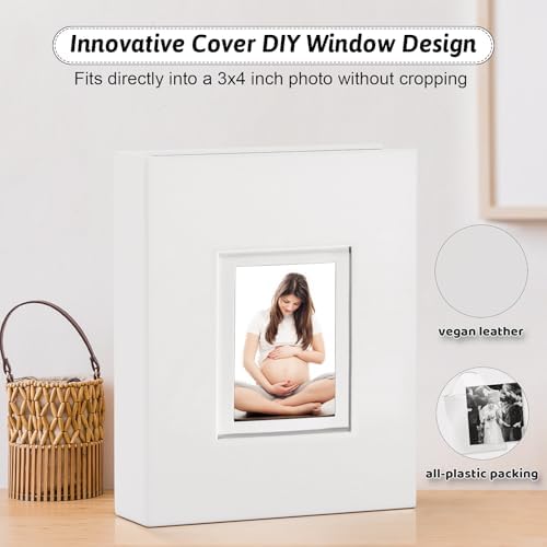 Popotop 4x6 Photo Album Holds 100 Pictures, Vegan Leather Hardcover - Image 2