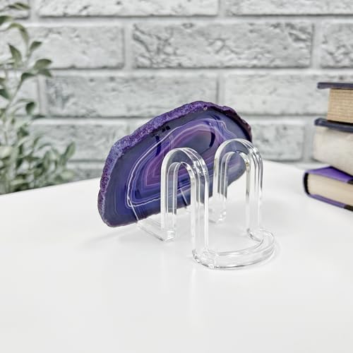 Plymor Clear Acrylic Ribbon-Style Display Easel, 1.875" H x 1.75" W x 2.625" D (2 Pack) - Image 4