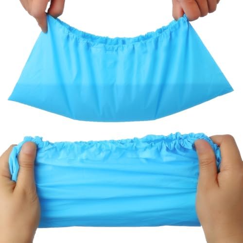 Yeios 100 Pack Waterproof Disposable Shoe Covers CPE Non Slip for Rain Mud - Image 2