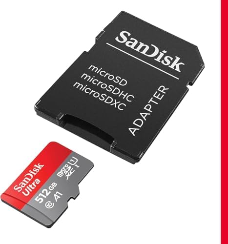 SANDISK 512GB Ultra microSDXC UHS-I Memory Card with Adapter - Up to 150MB/s, C10, U1, Full HD, A1, MicroSD Card - SDSQUAC-512G-GN6MA - Image 2