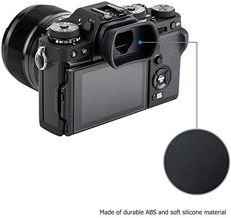 Kiwifotos Long Soft Viewfinder Eyecup Eyepiece for Fuji X-T5 X-T4 X-T3 X-H2 - Image 5