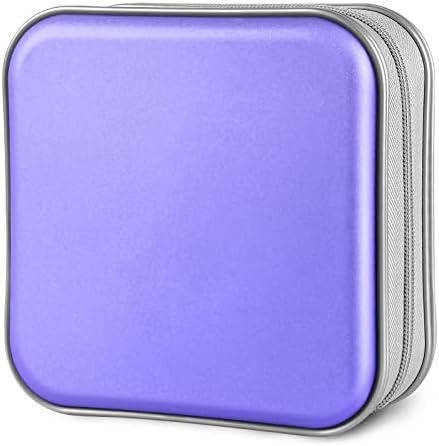Siveit CD/DVD Cases 40 Capacity Disc Storage Binder for Car(Lavender) by Siveit