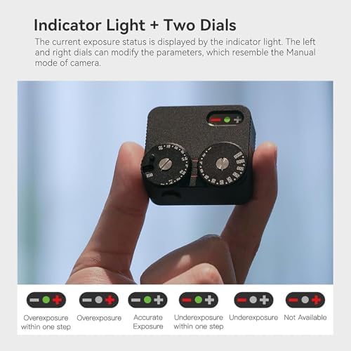 Light Meter Photography, Light Meter for Vintage Camera, Real-time Metering Tool, 23 Shutter Gears, Adjustable Cold Shoe Interface,for Vintage Cameras - Image 2