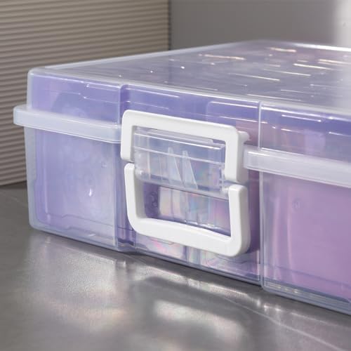 4"x6" Plastic Photo Storage Case with Purple 16 Inner Containers - Image 5