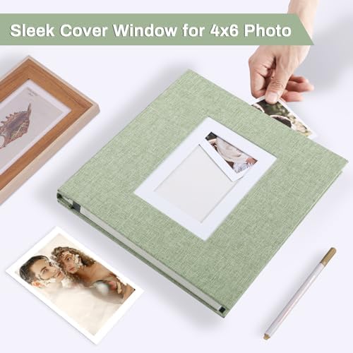 Photo Album Self Adhesive Pages Large 11x10.6 GrassGreen 40 Pages - Image 2