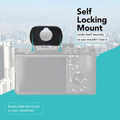Foto&Tech Soft Rubber Eyecup, Fuji EC-XT L Eye Cup Cover Eyepiece Viewfinder Compatible with Fujifilm GFX100 X-T1 X-T2 X-T3 X-T4 GFX-50S X-H1 - Image 5