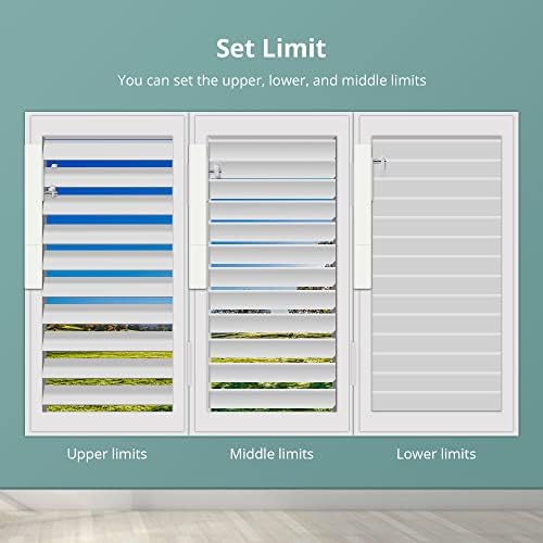 Blindsmart Motorized Plantation Shutters Opener, Automatic Plantation Shutters Opener for Windows Inside - Remote Control (Remote Version, Motor with Remote) - Image 4