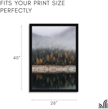 Americanflat 28x40 Poster Frame - Engineered Wood - Black - Image 2