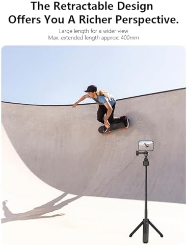 40cm/15.75" Selfie Stick Tripod Stand for GoPro Insta360, Mini Extension Rod Handle Grip for DJI Osmo 360 Nano, Action 6 5 Pro 4 3, Pocket 4 3, Ace Pro2, Go Ultra, Go 3S, X5 X4 X3 Accessories - Image 5