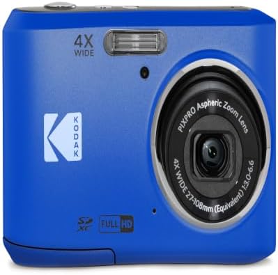 KODAK PIXPRO FZ45 16MP Compact Digital Camera, 4X Optical Zoom, AA, Blue - Image 2