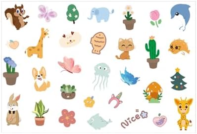 Colorful Decorative Stickers - Cute Cartoon Sticker for Fujifilm Instax Mini Camera Photo & Frame, DIY Stickers for Instant Mini Camera Clear Case - 4 Sheets - Image 3