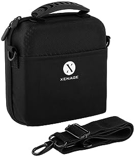 Binocular Case, Hard EVA Protective Storage Case with Water-Resistant Exterior, Carry Handle & Shoulder Strap, Fits Most Compact and Mid-Size Binoculars for Hiking, Hunting, Birdwatching & Travel by Xenage