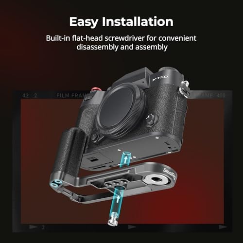 SMALLRIG L-Shape Handgrip for FUJIFILM X-T50, Shutter Button,Hot Shoe Cover - Image 3