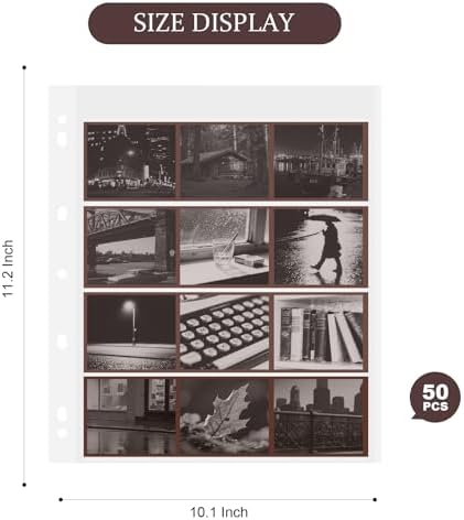120 Film Negative Sleeves 50Pcs Film Storage Binder for Negatives Archival Film Holder Help You Collect and Organize Films. - Image 2