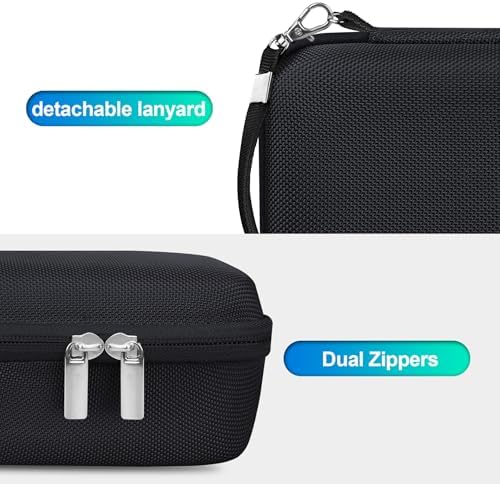 BOVKE Hard Carrying Case for FUJIFILM X-E5 Mirrorless Digital Camera, Extra Mesh Pocket for Batteries, SD Card, Charging Cables and More Additional Accessories, Black - Image 4