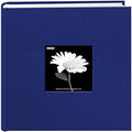 Fabric Frame Cover Photo Album 200 Pockets Hold 4x6 Photos, Cobalt Blue by PioneerPhotoAlbums