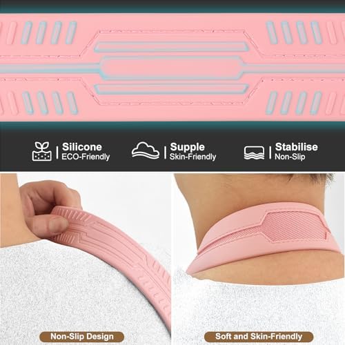 FIEIL Neck Strap Silicone Camera Straps - Padded Camera Strap, 1.5" Wide Adjustable Nylon Shoulder Strap - Compatible with Canon, Nikon, Sony, and More DSLR and Mirrorless Cameras (Peach Pink) - Image 6