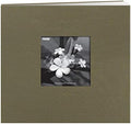 Pioneer 8 Inch by 8 Inch Postbound Silk Fabric Frame Cover Memory Book, Copper by PioneerPhotoAlbums
