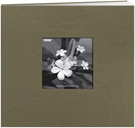 Pioneer 8 Inch by 8 Inch Postbound Silk Fabric Frame Cover Memory Book, Copper by PioneerPhotoAlbums