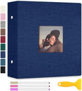 Zesthouse Photo Album Self Adhesive with Picture Display Window, 3-Ring Scrapbook Albums 60 Pages Holds 8x10 5x7 4x6 Photos, DIY Photo Book Ideal Gift for Family Wedding Baby by Zesthouse
