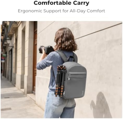 K&F CONCEPT Camera Backpack, DSLR/SLR/Mirrorless Photography Camera Bag - Image 6