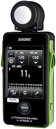 Sekonic LiteMaster Pro L-478DR-U-PX Light Meter for Phottix Strato II, Touchscreen Incident & Reflected Meter with Built-In PX Transmitter, Flash Analyzing & Cine Frame Rate Control - Image 3