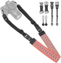 YFWE Adjustable Camera Neck Strap, Vintage Woven Shoulder & Crossbody Camera Strap with 4 Connection Ways, Anti-Slip Camera Strap for DSLR, Mirrorless & Camcorder, Travel & Outdoor Photography Gear by YFWE