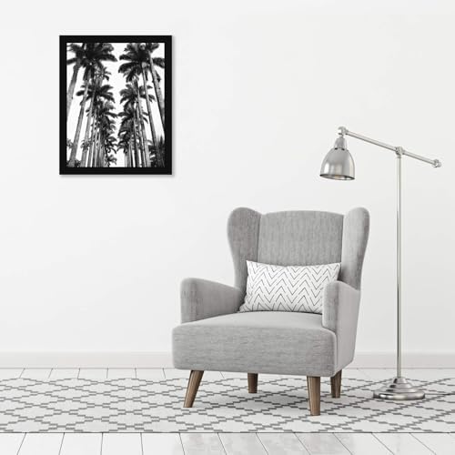 Americanflat 22x28 Poster Frame - Black Engineered Wood with Polished Plexiglass - Wide Picture Frame for Vertical or Horizontal Wall Display - Epic Collection - Black - Image 4