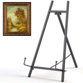 Leinuosen Metal Easel Stand 16.5" H x 8.7" W x 4.3" D Table Top Easel Stand for Display Tripod Art Picture Mirror Modern Plate Holder for Display Book Photo Wedding Sign (Grey,1 Pcs) by Leinuosen