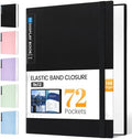 Sooez Art Portfolio 9"x12", 72 Pockets Large Portfolio Folder Display by Sooez